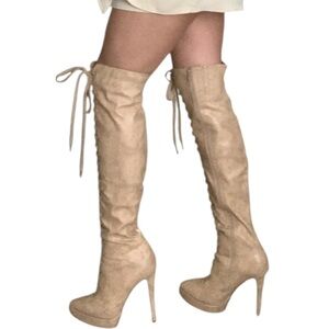 Paper Fox Tan Over-the-Knee Boots 6